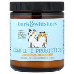 Dr. Mercola, Bark & Whiskers™, Complete Probiotics, For Dogs & Cats, 3.17 oz (90 g)