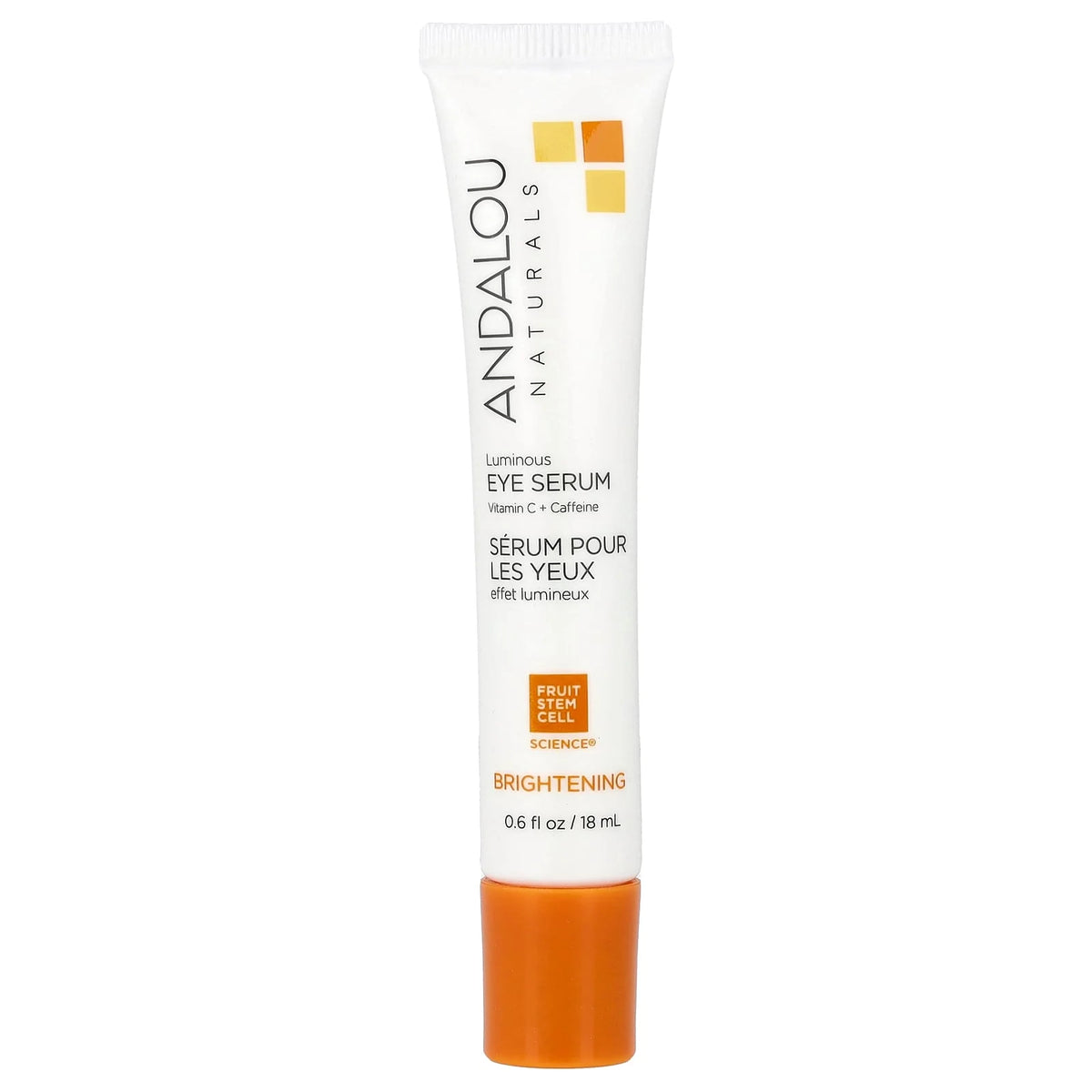 Andalou Naturals, Luminous Eye Serum, Brightening, 0.6 fl oz (18 ml)