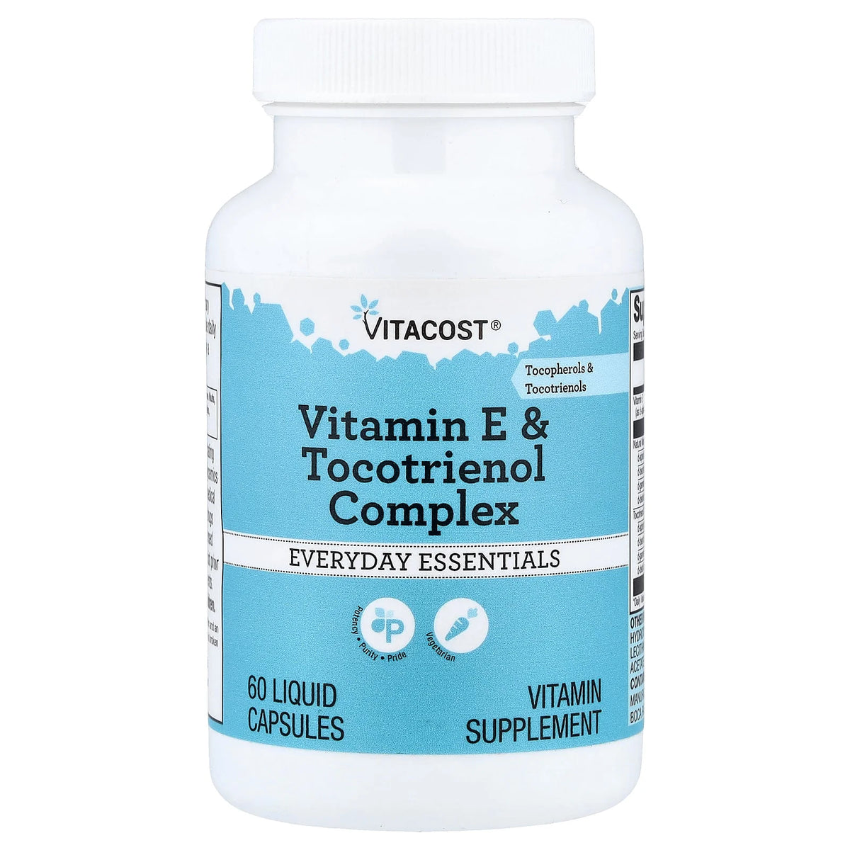 Vitacost, Vitamin E & Tocotrienol Complex, 60 Liquid Capsules
