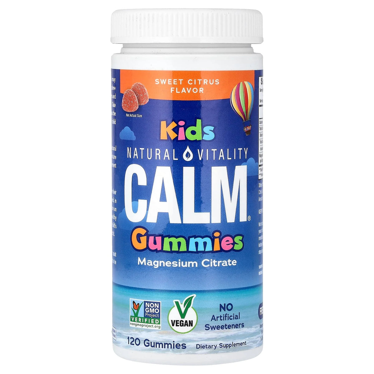 Natural Vitality, CALM®, Kids Gummies, Sweet Citrus, 120 Gummies (83 mg per Gummy)