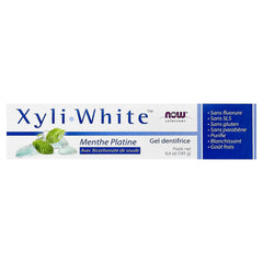 NOW Foods, Solutions, XyliWhite™, Toothpaste Gel with Baking Soda, Platinum Mint, 6.4 oz (181 g)