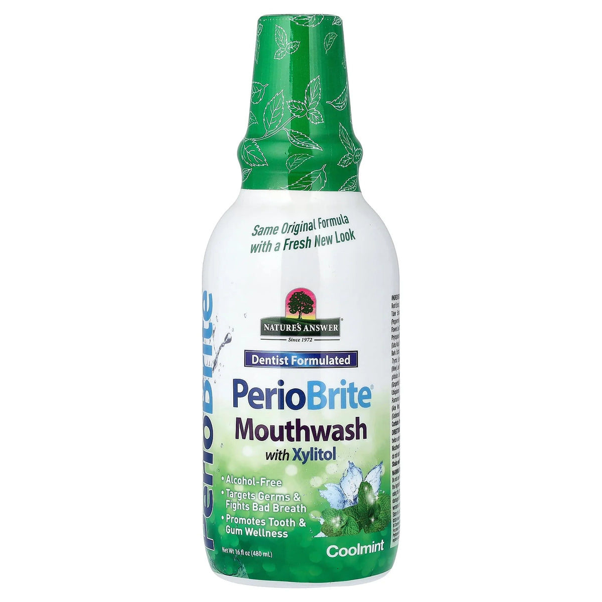 Nature's Answer, PerioBrite®, Mouthwash with Xylitol, Coolmint, 16 fl oz (480 ml)