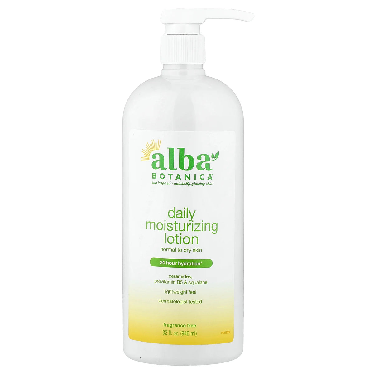 Alba Botanica, Daily Moisturizing Lotion, Normal to Dry Skin, Fragrance Free, 32 fl oz (946 ml)