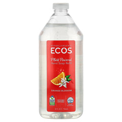 Ecos, Plant Powered Hand Soap Refill, Orange Blossom, 32 fl oz (946 ml)