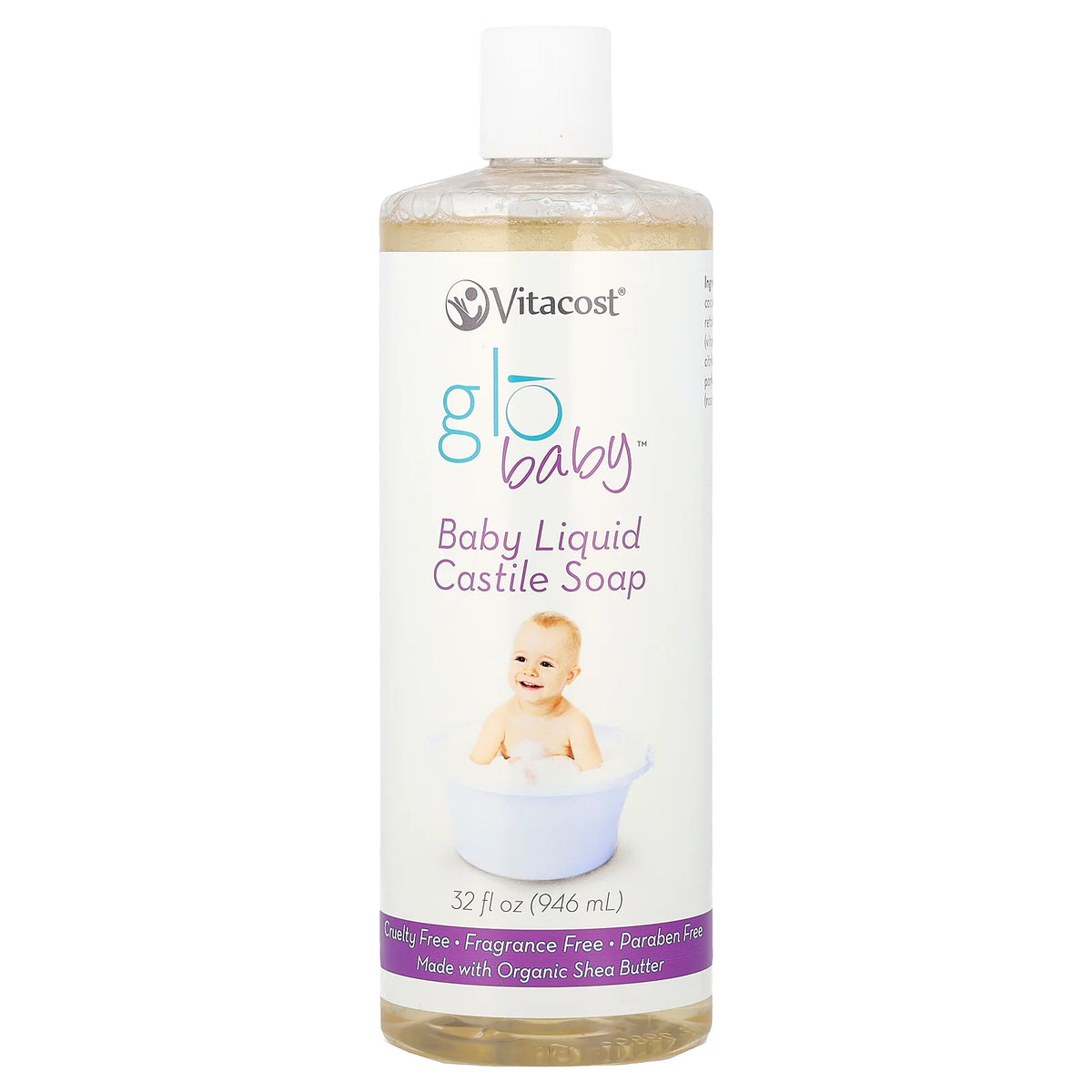 Vitacost, globaby™, Baby Liquid Castile Soap, Fragrance Free, 32 fl oz (946 ml)