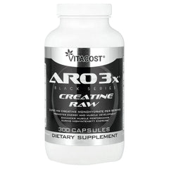 Vitacost, ARO3x® Black Series, Creatine Raw, 300 Capsules (750 mg per Capsule)