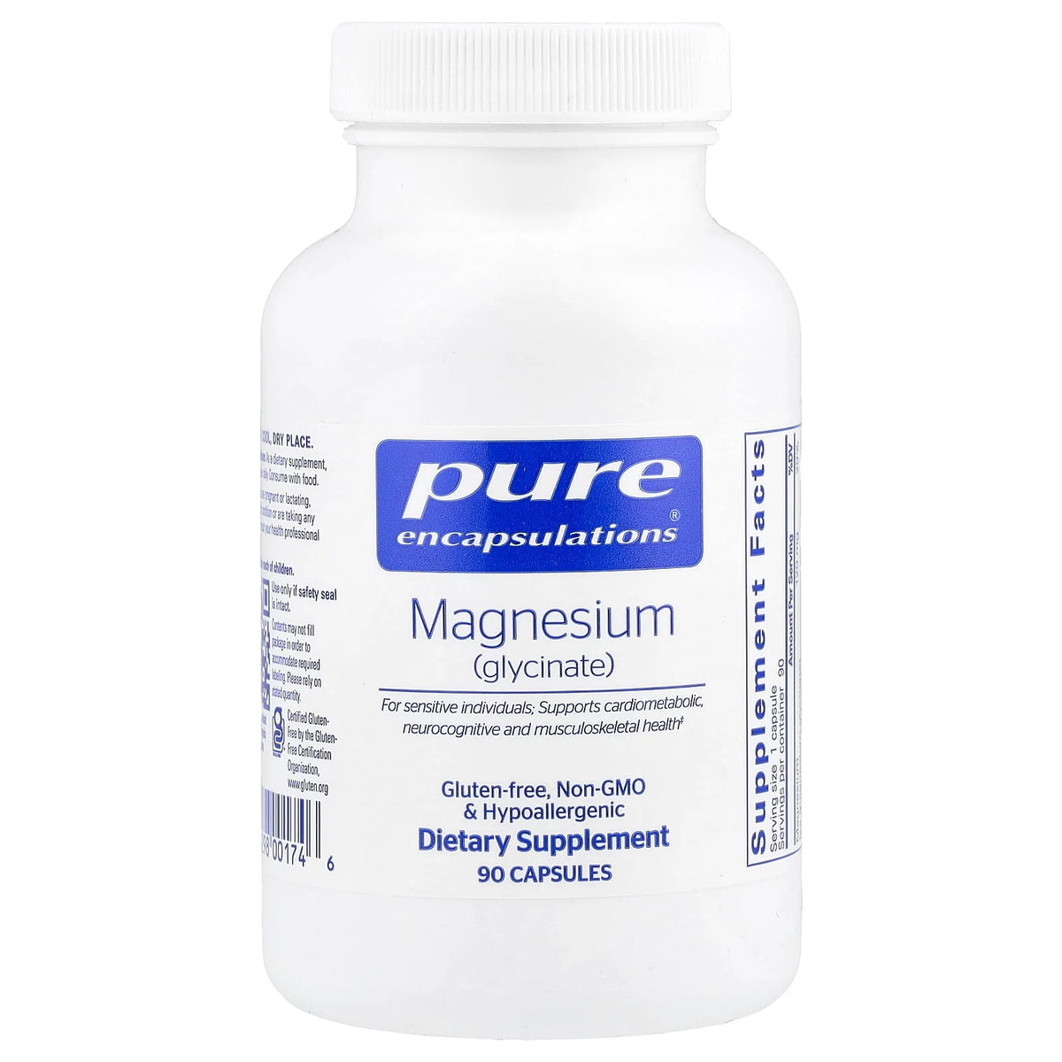 Pure Encapsulations, Magnesium (Glycinate), 90 Capsules (120 mg per Capsule)