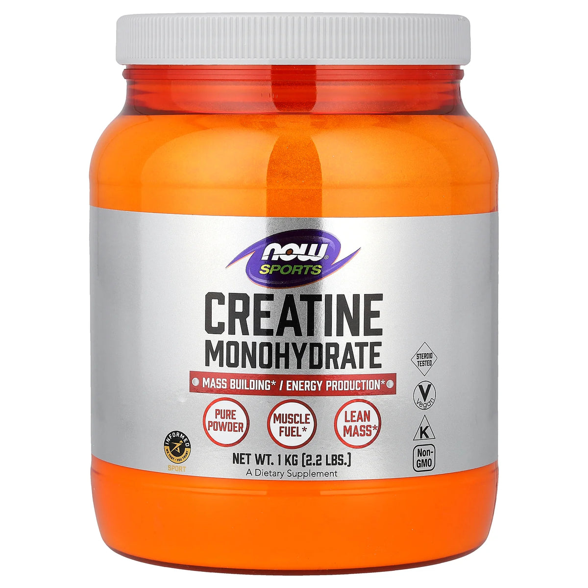 NOW Foods, Sports, Creatine Monohydrate, 2.2 lbs (1 kg)