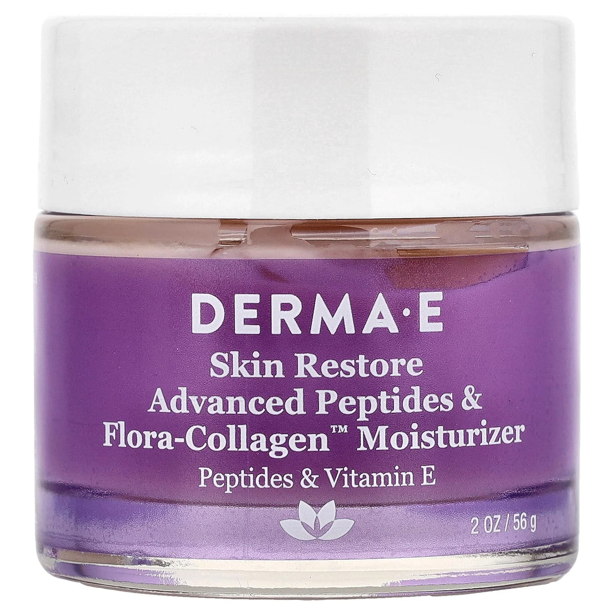 DERMA E, Advanced Peptides & Flora-Collagen™ Moisturizer, 2 oz (56 g)