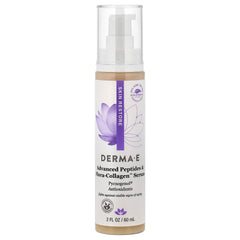 DERMA E, Advanced Peptides & Flora-Collagen™ Serum, 2 fl oz (60 ml)
