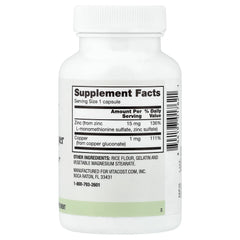 Vitacost, Everyday, Zinc and Copper, 100 Capsules