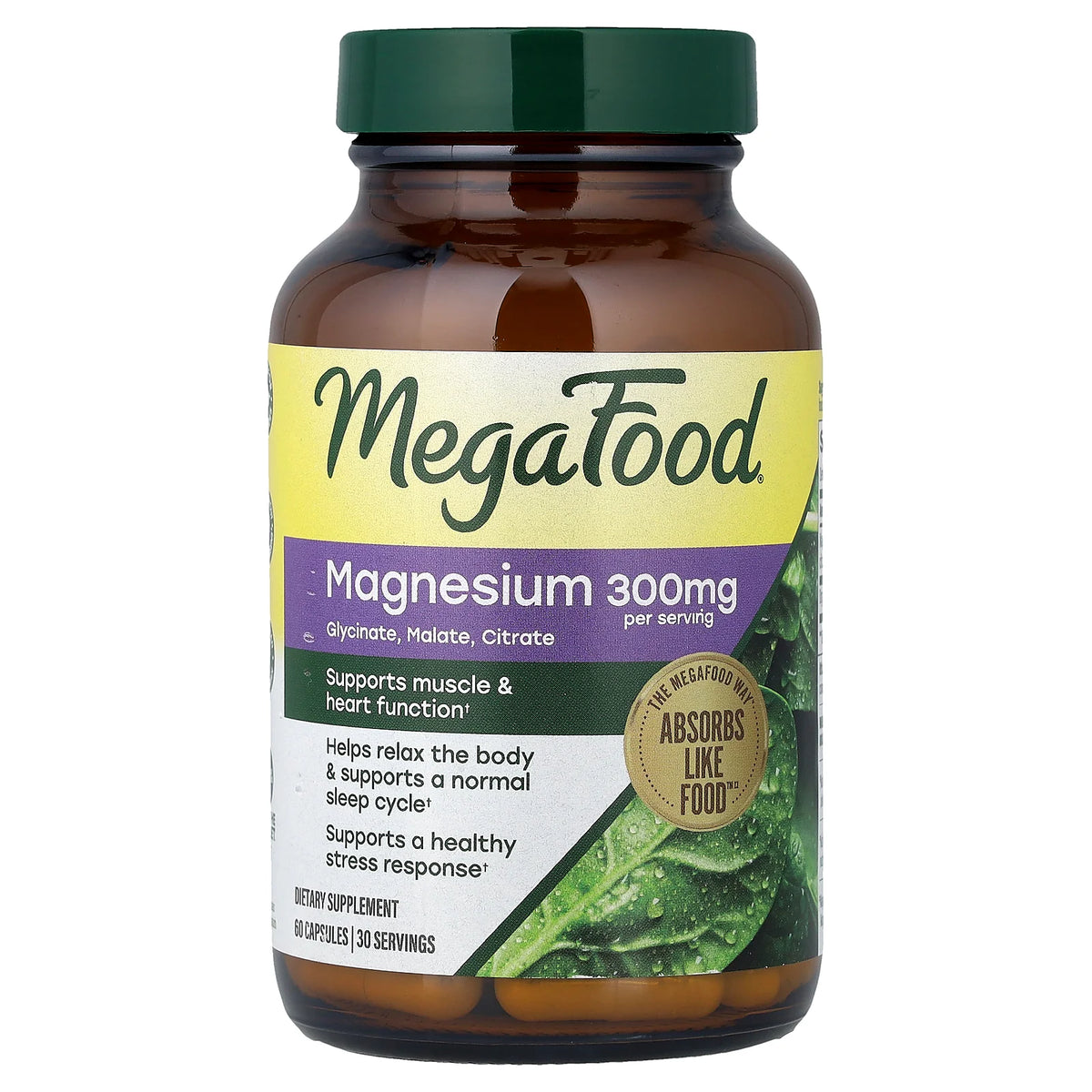 MegaFood, Magnesium, 60 Capsules