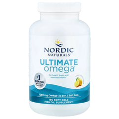 Nordic Naturals, Ultimate Omega®, Great Lemon, 180 Soft Gels (640 mg per Soft Gel)