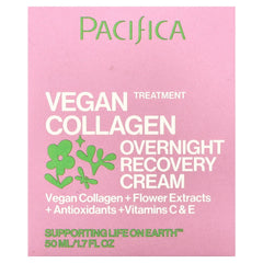 Pacifica, Vegan Collagen, Overnight Recovery Cream, 1.7 fl oz (50 ml)