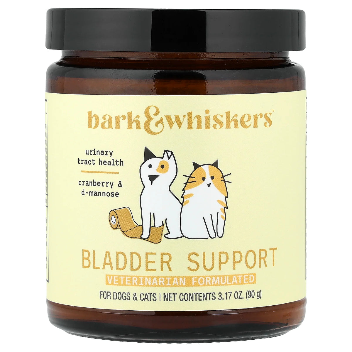 Dr. Mercola, Bark & Whiskers™, Bladder Support, For Dogs & Cats, 3.17 oz (90 g)