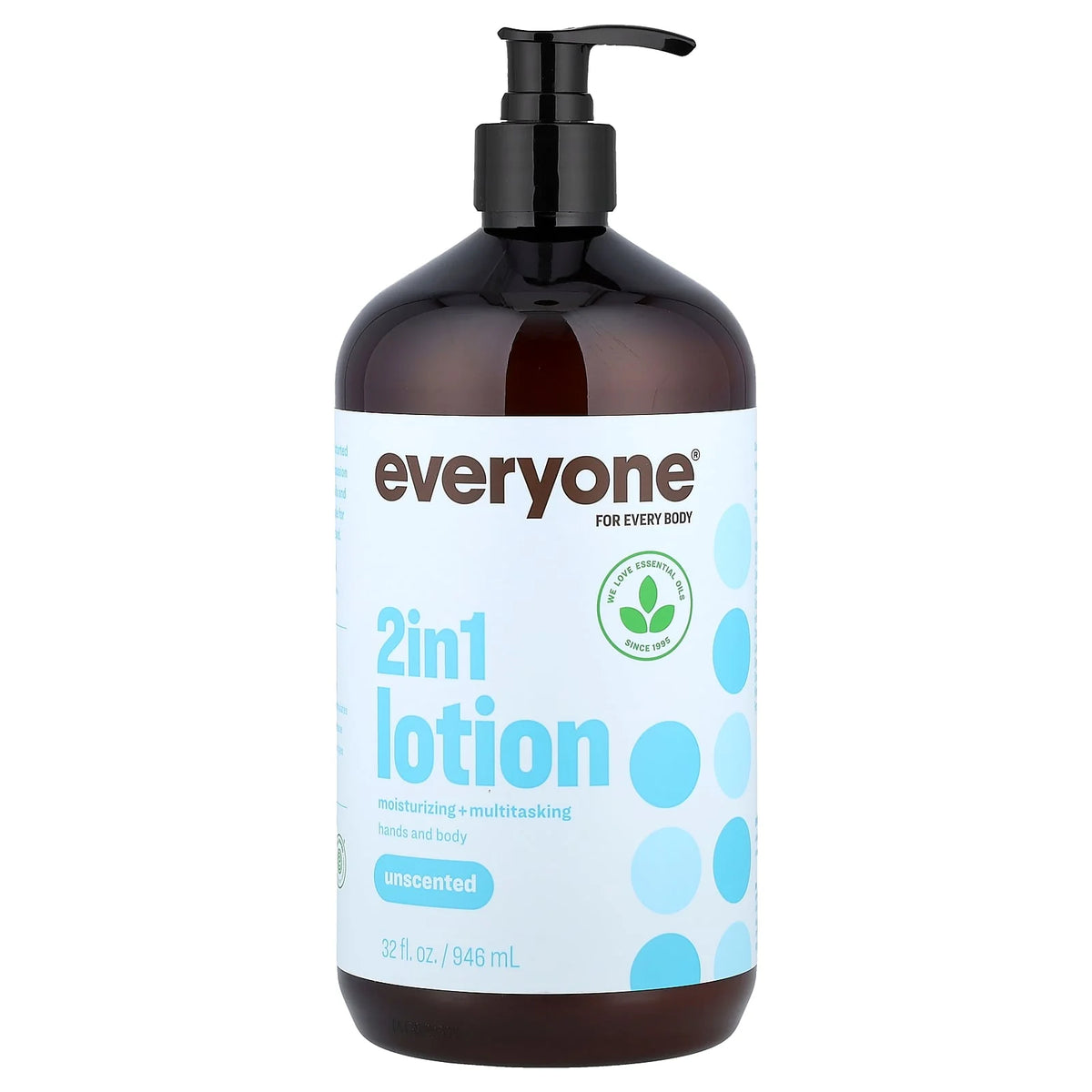 Everyone, 2 in 1 Lotion, Unscented, 32 fl oz (946 ml)