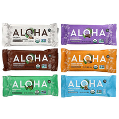 Aloha, Organic Protein Bars, Sampler Pack, 12 Bars, 1.98 oz (56 g) Each