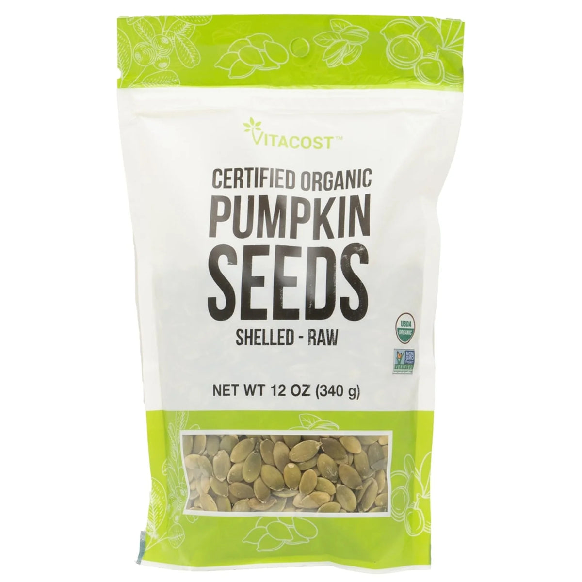 Vitacost, Organic Pumpkin Seeds, Shelled, 12 oz (340 g)