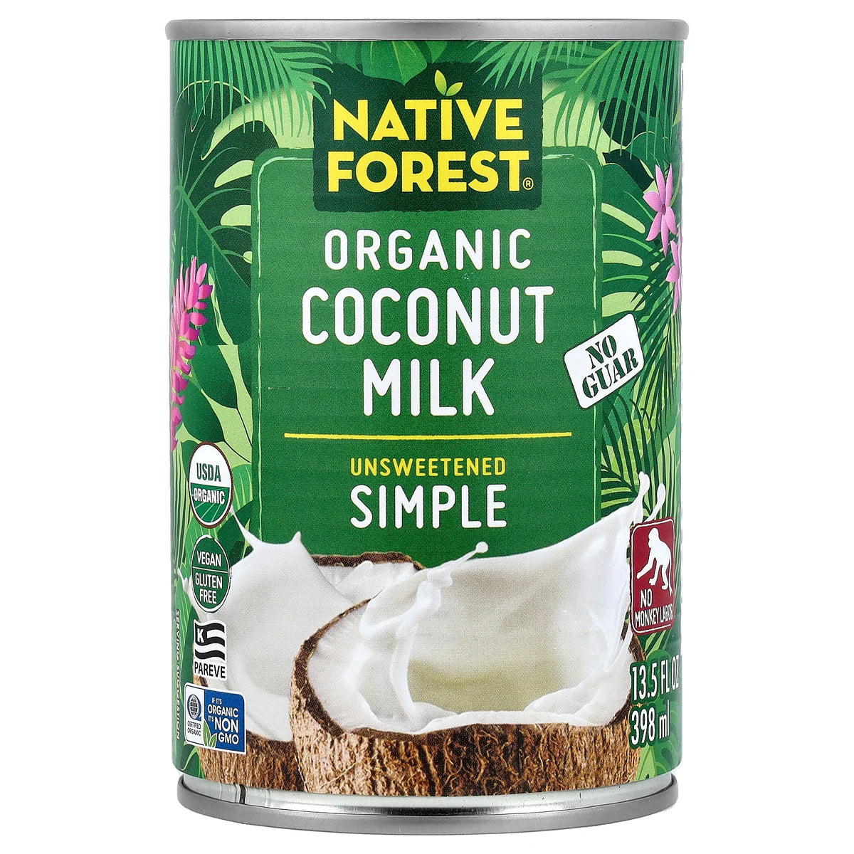 Native Forest, Organic Coconut Milk, Simple, Unsweetened, 13.5 fl oz (398 ml)