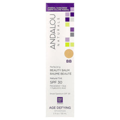 Andalou Naturals, Perfecting BB Beauty Balm, SPF 30, Natural Tint, 2 fl oz (58 ml)