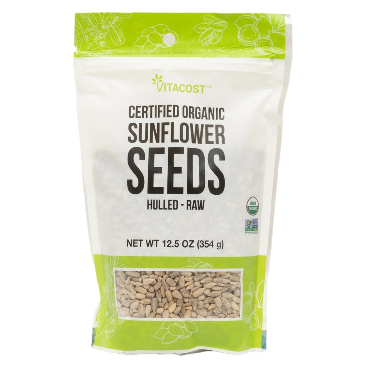 Vitacost, Organic Sunflower Seeds, Hulled, 12.5 oz (354 g)