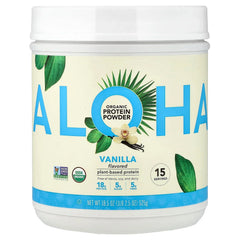 Aloha, Organic Protein Powder, Vanilla, 1 lb 2.5 oz (525 g)