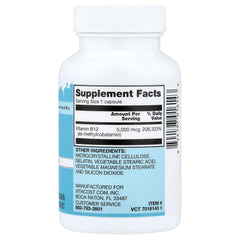 Vitacost, Vitamin B12, 5,000 mcg, 60 Capsules