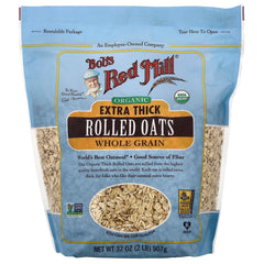 Bob's Red Mill, Organic Extra Thick Rolled Oats, Whole Grain, 32 oz (907 g)