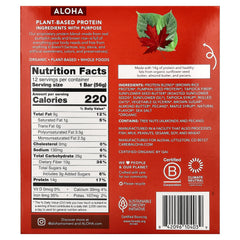 Aloha, Organic Protein Bars, Maple Sea Salt, 12 Bars, 1.98 oz (56 g) Each