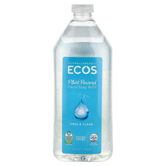Ecos, Plant Powered Hand Soap Refill, Free & Clear, 32 fl oz (946 ml)