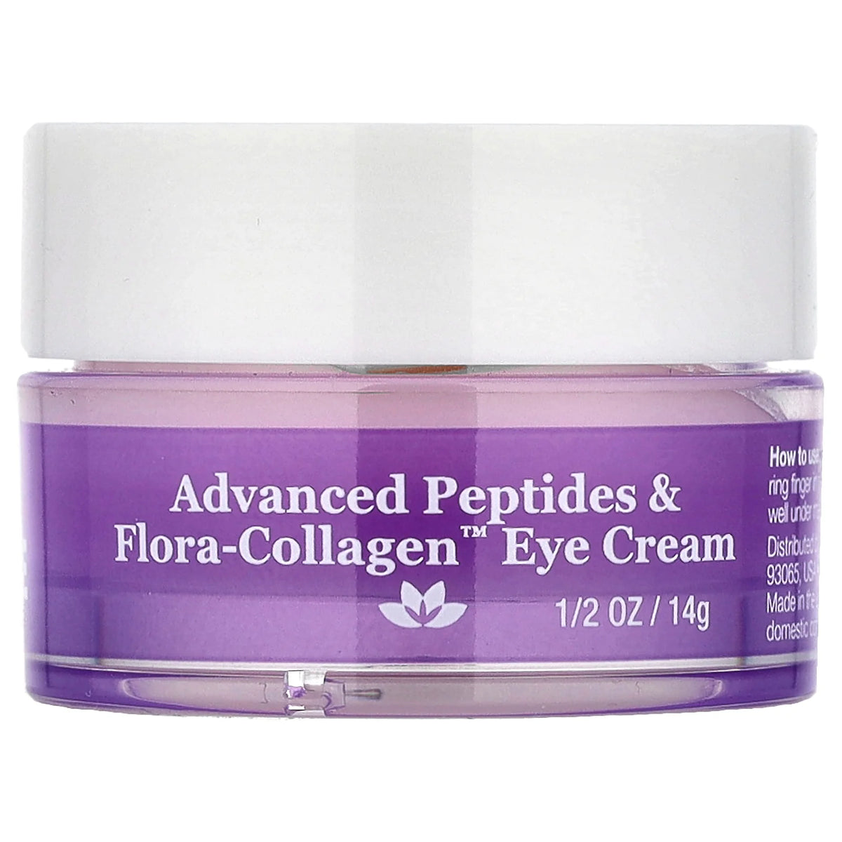 DERMA E, Advanced Peptides & Flora-Collagen™ Eye Cream, 1/2 oz (14 g)