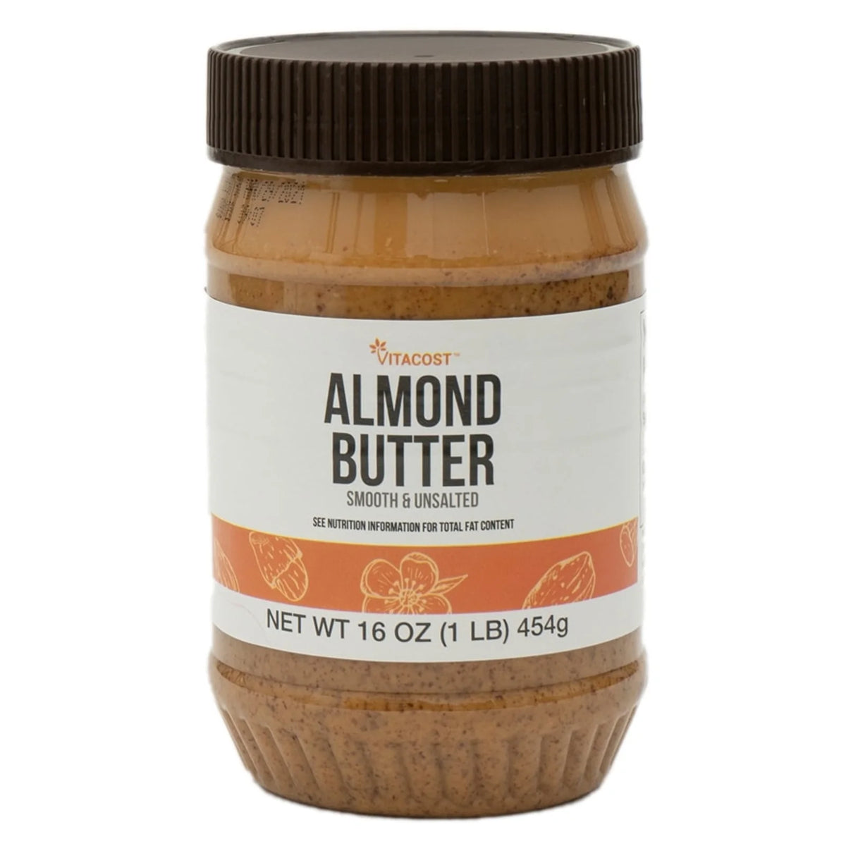 Vitacost, Almond Butter, Smooth & Unsalted, 16 oz (454 g)