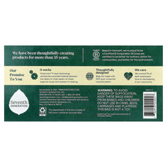 Seventh Generation, Kitchen Flap Tie Trash Bags, Tall , 30 White Bags, 13 Gallon
