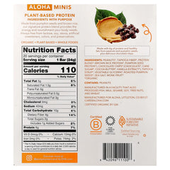 Aloha, Organic Protein Mini Bars, Peanut Butter Chocolate Chip, 20 Bars, 0.85 oz (24 g) Each