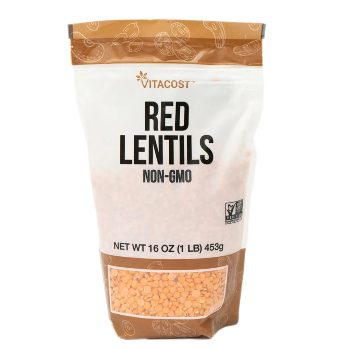 Vitacost, Red Lentils, 16 oz (453 g)