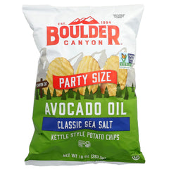 Boulder Canyon, Avocado Oil Kettle Style Potato Chips, Classic Sea Salt, 10 oz (283.5 g)